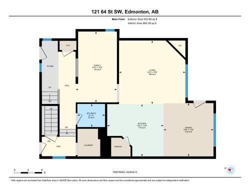 Floor plan - 121 64 Street Sw, Edmonton, AB - Other