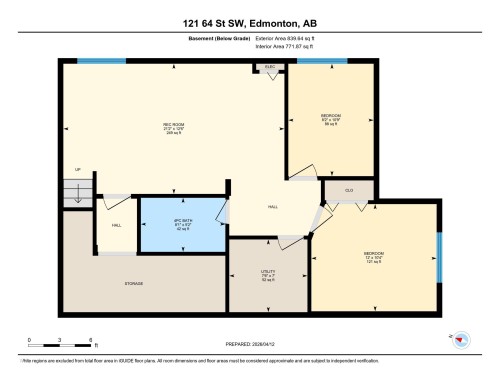 Floor plan - 121 64 Street Sw, Edmonton, AB - Other