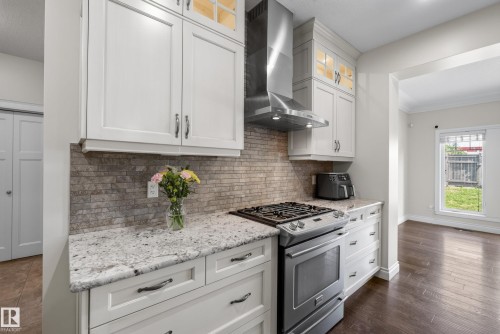 6311 Mann Place Nw, Edmonton, AB - Indoor Photo Showing Kitchen With Upgraded Kitchen