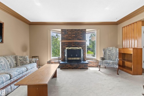 12316 135 Avenue Nw, Edmonton, AB - Indoor Photo Showing Living Room With Fireplace