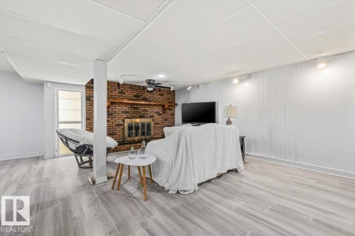 9304 128A Avenue Nw, Edmonton, AB - Indoor With Fireplace