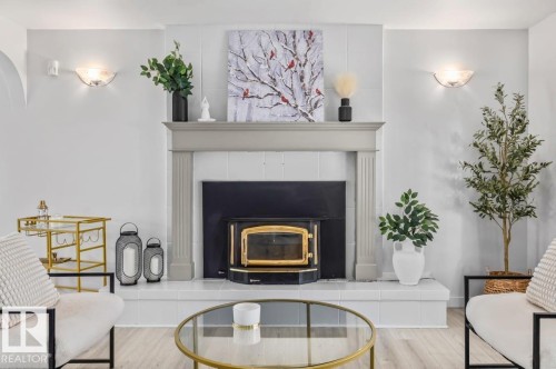 9304 128A Avenue Nw, Edmonton, AB - Indoor With Fireplace