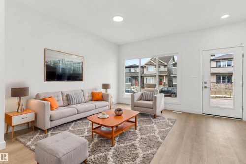 107 Sereno Lane, Fort Saskatchewan, AB - Indoor Photo Showing Living Room