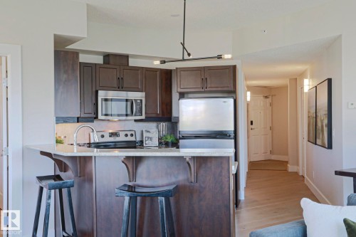 #703 10303 111 St Nw, Edmonton, AB - Indoor Photo Showing Kitchen