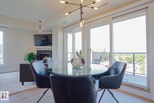 #703 10303 111 St Nw, Edmonton, AB - Indoor With Fireplace