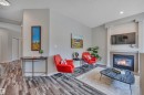 #29 4821 Terwillegar Cm Nw, Edmonton, AB  - Indoor Photo Showing Living Room With Fireplace 