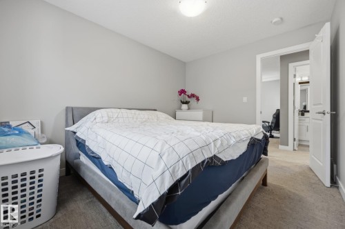 Spacious room featuring neutral grey walls and carpet flooring - 3870 Robins Crescent Nw, Edmonton, AB - Indoor Photo Showing Bedroom