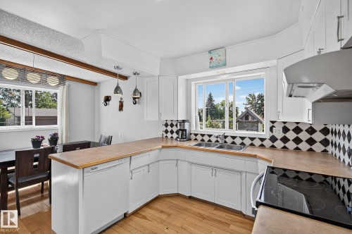 7703 134 Avenue Nw, Edmonton, AB - Indoor Photo Showing Kitchen With Double Sink