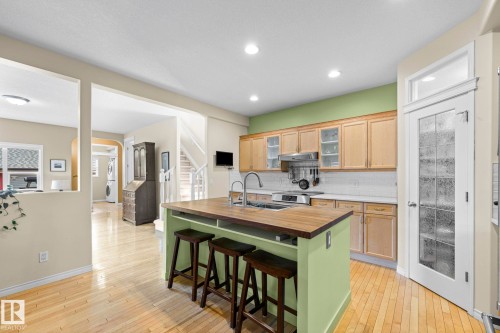 9923 89 Street, Edmonton, AB - Indoor Photo Showing Kitchen With Double Sink