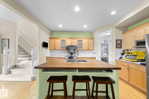 9923 89 Street, Edmonton, AB - Indoor Photo Showing Kitchen With Double Sink