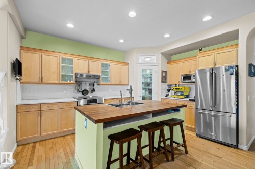 9923 89 Street, Edmonton, AB - Indoor Photo Showing Kitchen With Double Sink
