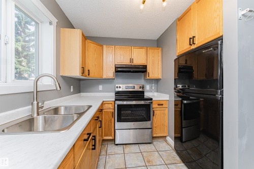 #134 10909 106 St Nw, Edmonton, AB - Indoor Photo Showing Kitchen With Double Sink