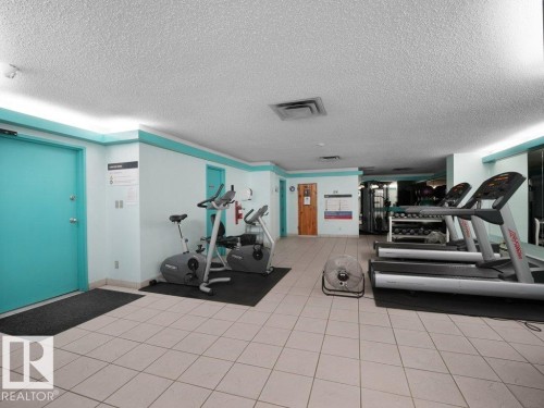 #912 13910 Stony Plain Rd Nw Nw, Edmonton, AB - Indoor Photo Showing Gym Room