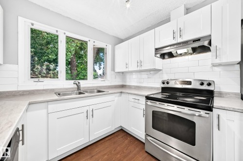 11607 137 Avenue Nw, Edmonton, AB - Indoor Photo Showing Kitchen With Double Sink
