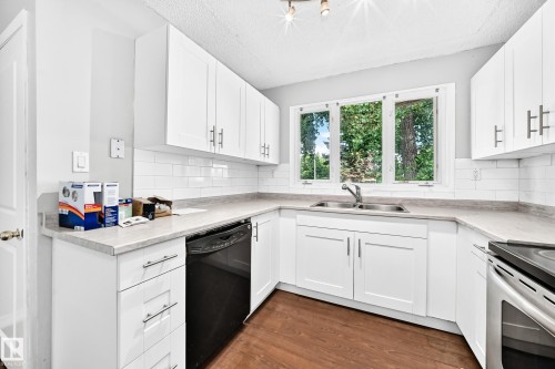 11607 137 Avenue Nw, Edmonton, AB - Indoor Photo Showing Kitchen With Double Sink