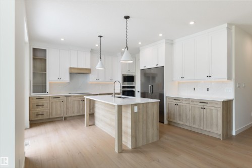 23 Lakevista, Beaumont, AB - Indoor Photo Showing Kitchen With Upgraded Kitchen