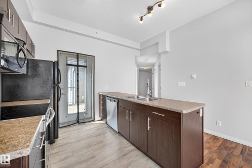 #406 105 Ambleside Dr Sw, Edmonton, AB - Indoor Photo Showing Kitchen With Double Sink