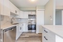 #1705 10150 117 St Nw, Edmonton, AB  - Indoor Photo Showing Kitchen With Double Sink With Upgraded Kitchen 