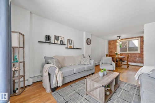 #105 11011 86 Av Nw, Edmonton, AB - Indoor Photo Showing Living Room