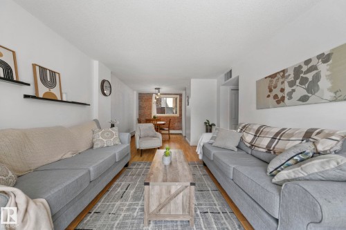 #105 11011 86 Av Nw, Edmonton, AB - Indoor Photo Showing Living Room