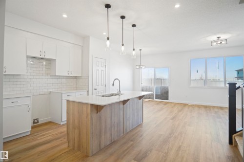 18955 28 Avenue Nw, Edmonton, AB - Indoor Photo Showing Kitchen With Upgraded Kitchen