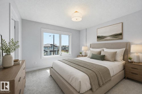 Virtually staged - #4 11910 35 Av Sw, Edmonton, AB - Indoor Photo Showing Bedroom