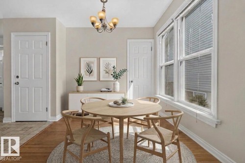 8817 91 Street Nw, Edmonton, AB - Indoor Photo Showing Dining Room