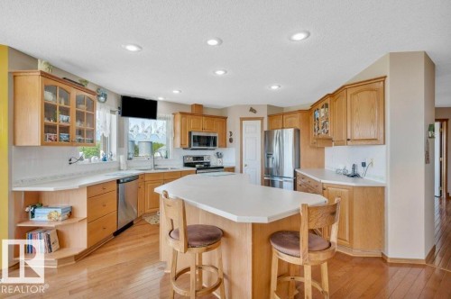 51111 Rr 233, Rural Strathcona County, AB - Indoor Photo Showing Kitchen With Double Sink