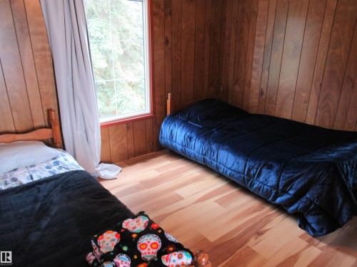 Bedroom with twin beds - 100 Argentia Beach, Rural Wetaskiwin County, AB - Indoor Photo Showing Bedroom