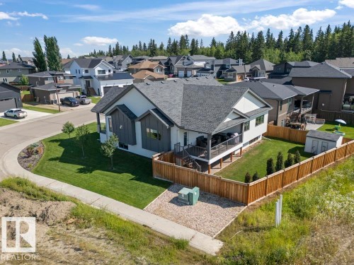 Contemporary single-family residence featuring a two-tone exterior and an attached garage - 2503 Lockhart Way, Cold Lake, AB - Outdoor