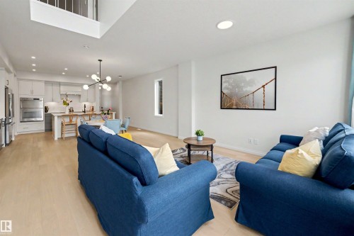 155 Stonehouse Way, Leduc, AB - Indoor Photo Showing Living Room