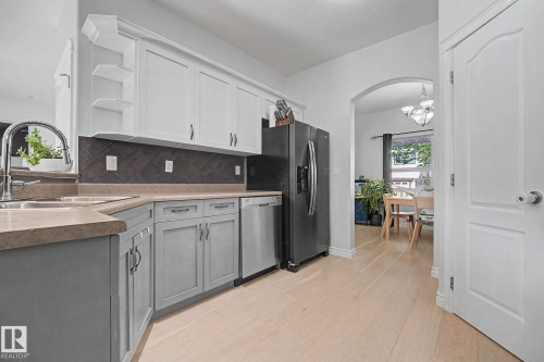 5079 Thibault Way Nw, Edmonton, AB - Indoor Photo Showing Kitchen With Double Sink