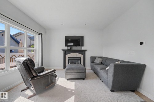 5079 Thibault Way Nw, Edmonton, AB - Indoor With Fireplace