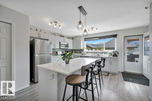 19303 27 Avenue Nw, Edmonton, AB - Indoor Photo Showing Kitchen With Upgraded Kitchen