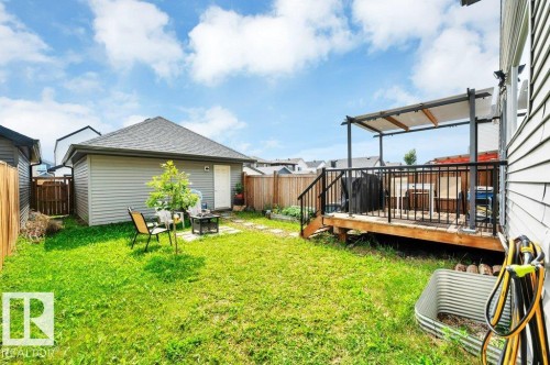 Back yard - 19303 27 Avenue Nw, Edmonton, AB - Outdoor With Deck Patio Veranda