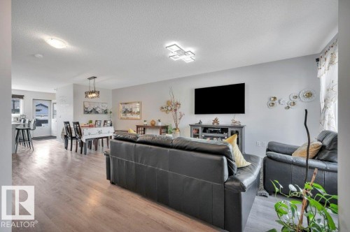 View from front entrance - 19303 27 Avenue Nw, Edmonton, AB - Indoor Photo Showing Living Room
