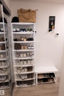 Wood-finish flooring with white wall finishes - 