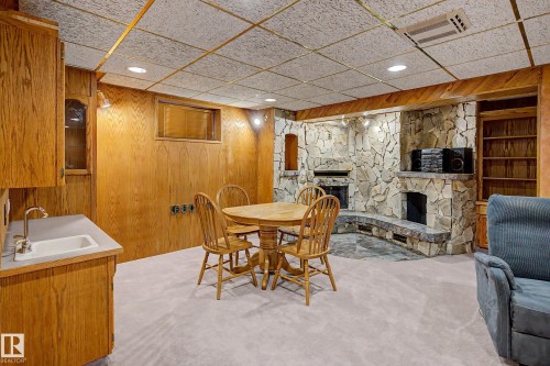 6115 152A Avenue Nw, Edmonton, AB - Indoor With Fireplace