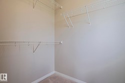 Neutral-toned walls complement the light brown carpet flooring - 