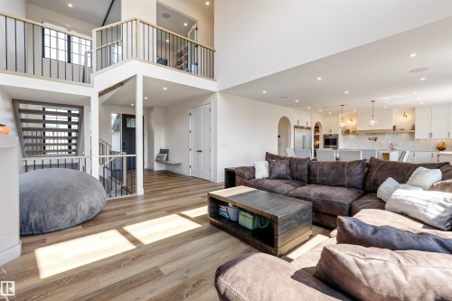 6 Harrow Close, Ardrossan, AB - Indoor Photo Showing Living Room