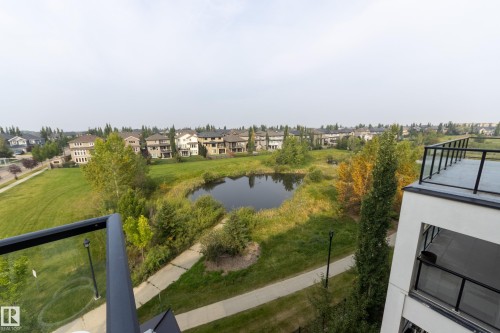 Water view featuring nearby suburban area - #403 1350 Windermere Wy Sw, Edmonton, AB - Outdoor With View