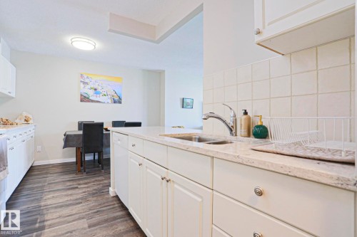 #1104 9835 113 St Nw, Edmonton, AB - Indoor Photo Showing Kitchen With Double Sink