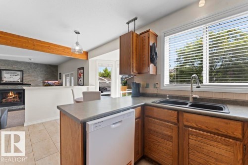 5003 43 Street, Cold Lake, AB - Indoor Photo Showing Kitchen With Double Sink