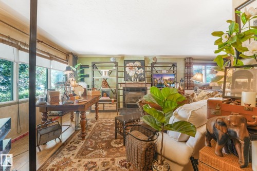 11836 135 Street Nw, Edmonton, AB - Indoor With Fireplace