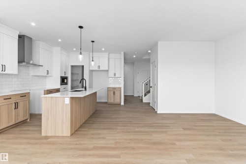 18808 29 Avenue Nw, Edmonton, AB - Indoor Photo Showing Kitchen With Upgraded Kitchen