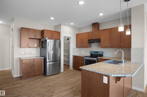 17639 120 Street Nw, Edmonton, AB - Indoor Photo Showing Kitchen With Double Sink