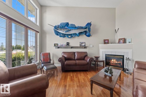1303 5 Avenue, Cold Lake, AB - Indoor Photo Showing Living Room With Fireplace