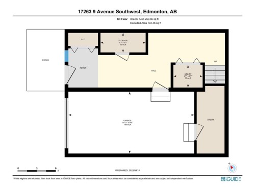 Ground level floor plan - 17263 9 Avenue Sw, Edmonton, AB 