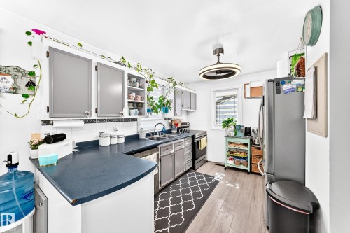 9911 163 Street Nw, Edmonton, AB - Indoor Photo Showing Kitchen With Double Sink