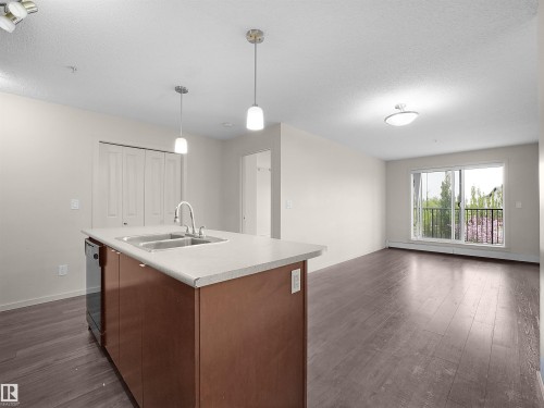 215 3357 16A Avenue, Edmonton, AB - Indoor Photo Showing Kitchen With Double Sink